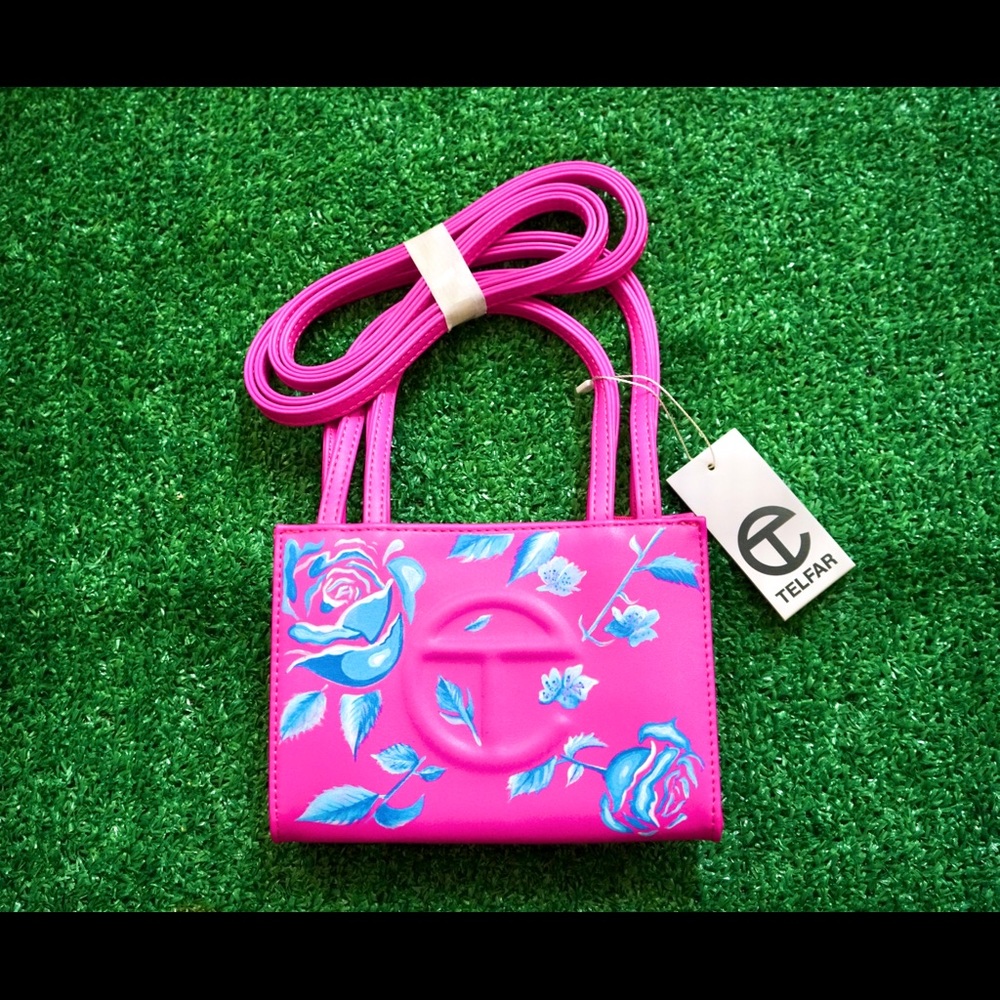 Custom Painted Small Telfar Shopper Bag